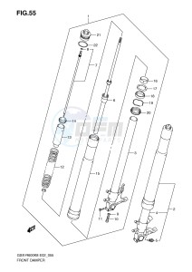 GSX-R600 (E2) drawing FRONT DAMPER