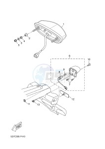 MT125A MT-125 ABS (BR34 BR34 BR34 BR34 BR34) drawing TAILLIGHT