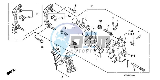 FRONT BRAKE CALIPER