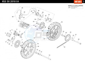 RS3-50-E4-BLACK-FLUOR-RACING drawing WHEELS - BRAKES