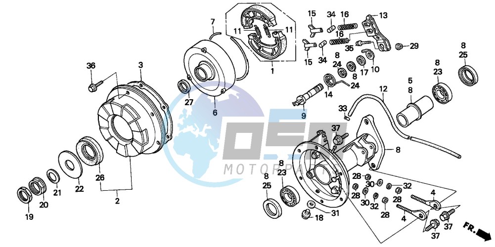 REAR BRAKE DRUM