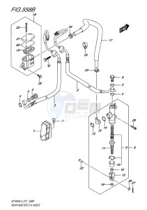 SFV 650 ABS GLADIUS EU drawing REAR MASTER CYLINDER