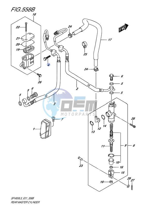 REAR MASTER CYLINDER