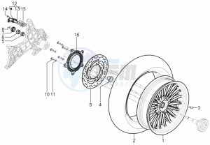 BV 350 4T 4V ie E3 ABS (USA) Usa drawing Rear Wheel