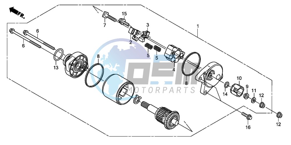 STARTING MOTOR (TRX250TM8,TRX250TE8)