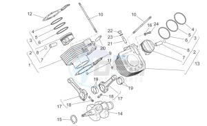 Stelvio 1200 8V STD - NTX drawing Drive shaft - Cylinder