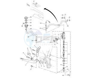 XT Z TENERE 660 drawing REAR MASTER CYLINDER