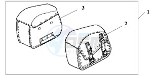 VT125C2 drawing LEATHER SADDLEBAG