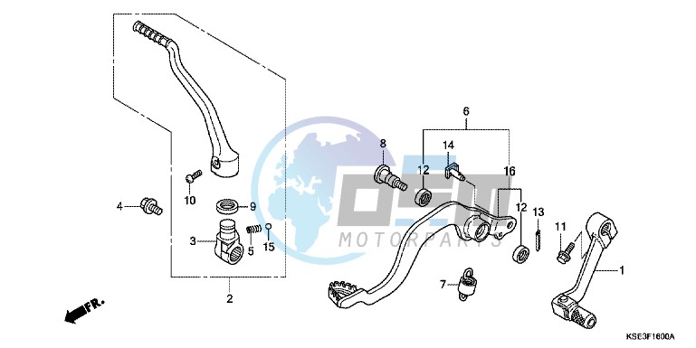 PEDAL/ KICK STARTER ARM