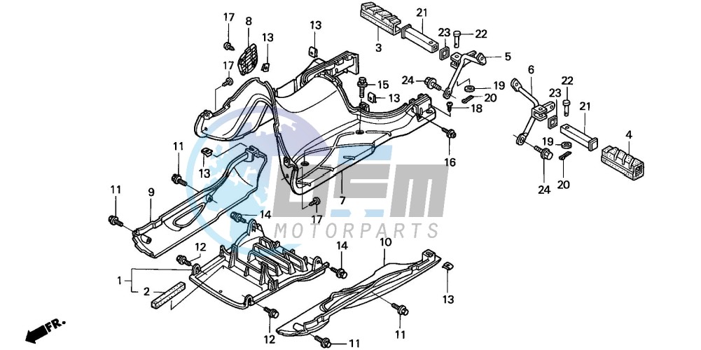 FLOOR PANEL/PILLION STEP