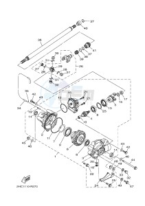 YXZ1000ETS YXZ10YESH YXZ1000R EPS SS SPECIAL EDITION (B577) drawing FRONT DIFFERENTIAL