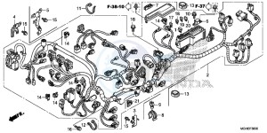 VFR1200XDE CrossTourer - VFR1200X Dual Clutch 2ED - (2ED) drawing WIRE HARNESS