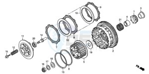 CBR600RR drawing CLUTCH