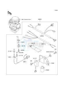 KVF 400 A [PRAIRIE 400 4X4] (A2) [PRAIRIE 400 4X4] drawing OPTIONAL PARTS-- CARBURETOR- -