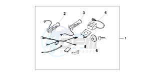 CB500 drawing GRIP HEATER ALL CB'S