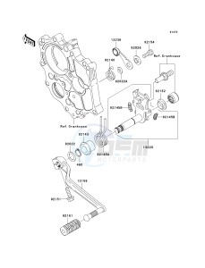 ER 650 C [ER-6N](9F) C9F drawing GEAR CHANGE MECHANISM