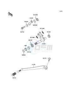 W800 EJ800AEF GB XX (EU ME A(FRICA) drawing Gear Change Mechanism