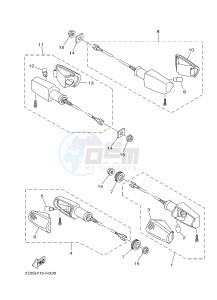 FZ8-S FZ8 FAZER 800 (4P2K 4P2L 4P2M) drawing FLASHER LIGHT