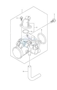 DF 9.9B drawing Throttle Body Remote Control