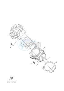 YFM700FWAD GRIZZLY 700 (B1AT) drawing CYLINDER