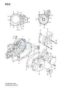 LT-Z400 (E19) drawing CRANKCASE COVER