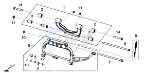 GTS 125I EURO4 LONG VISOR L7 drawing CENTRAL STAND -SIDE STAND- KICKSTARTER PEDAL