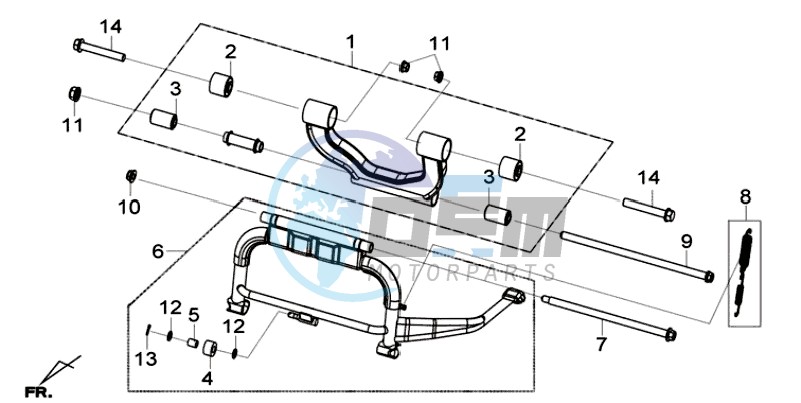 CENTRAL STAND -SIDE STAND- KICKSTARTER PEDAL