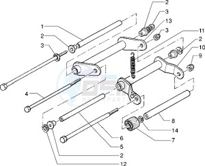 Skipper 125 drawing Swinging arm