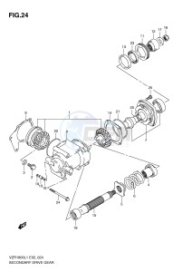 VZR1800 (E2) INTRUDER drawing SECONDARY DRIVE GEAR