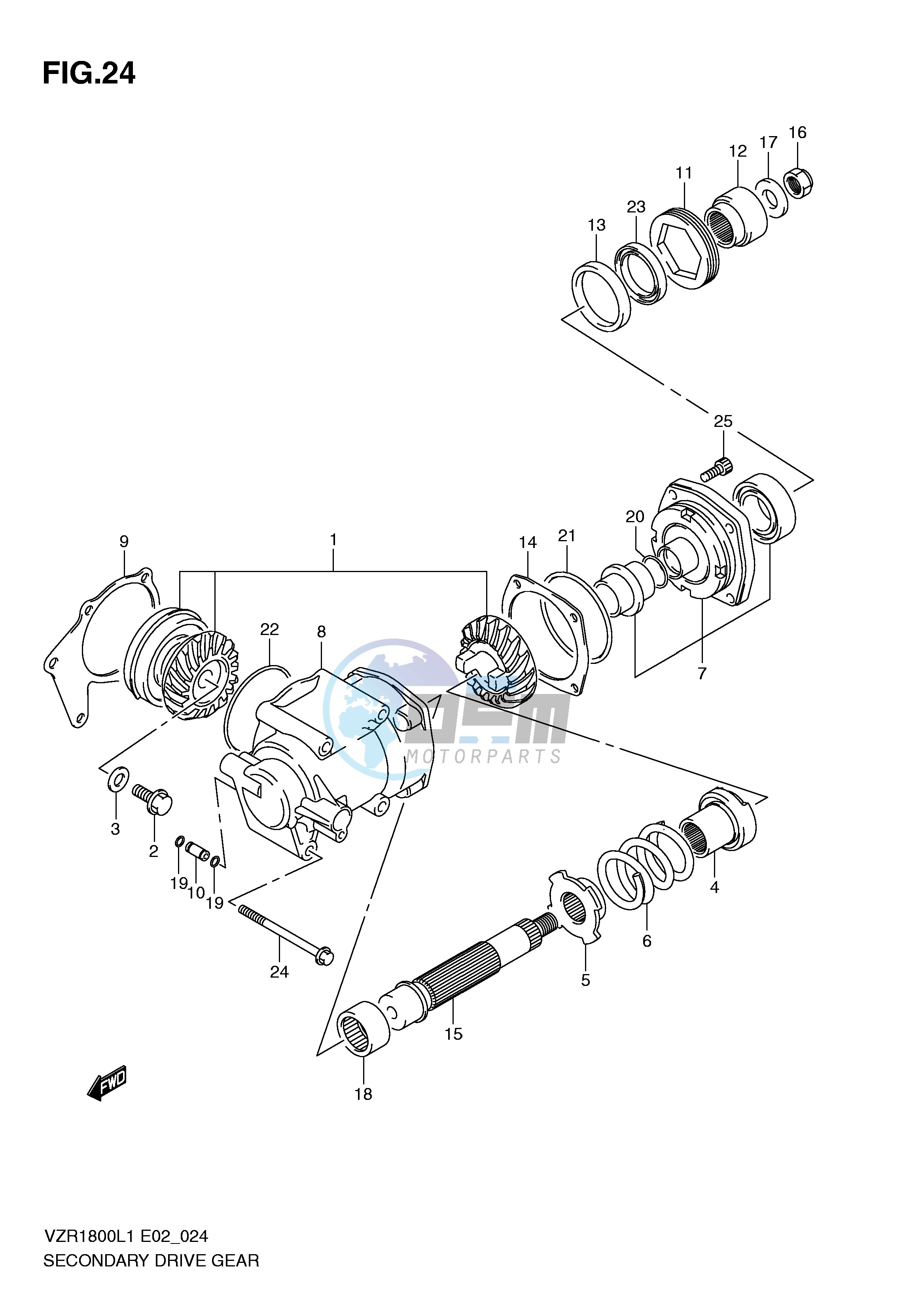 SECONDARY DRIVE GEAR