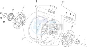 RSV4 1000 Racing Factory E4 ABS (EMEA, LATAM) drawing Front wheel