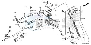 NC700SAD NC700S ABS 2ED - (2ED) drawing REAR BRAKE MASTER CYLINDER (NC700SA/ SD)