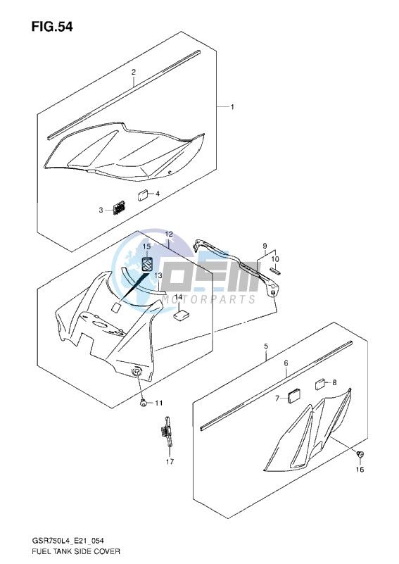 FUEL TANK SIDE COVER L4