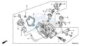 CRF450RA Australia - (U) drawing THROTTLE BODY