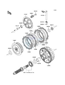 VERSYS_ABS KLE650DDF XX (EU ME A(FRICA) drawing Clutch