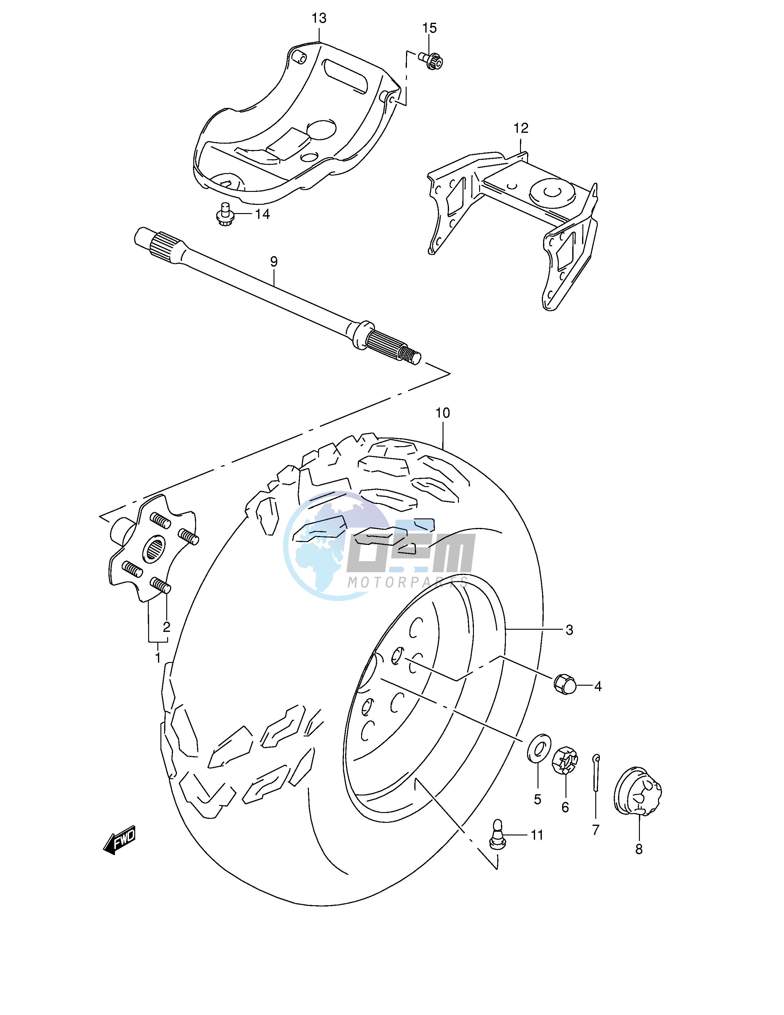 LEFT REAR WHEEL (MODEL Y)