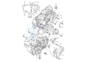 YZ F 426 drawing CRANKCASE