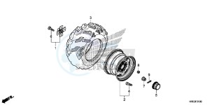 TRX500FM5F TRX500FM Europe Direct - (ED) drawing REAR WHEEL