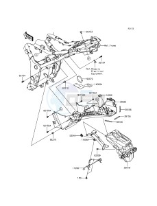 NINJA 300 EX300AGFA XX (EU ME A(FRICA) drawing Rear Fender(s)