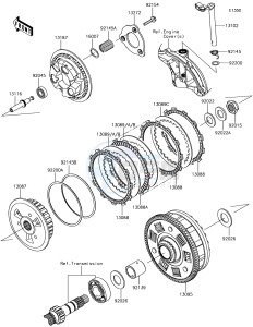 Z650 ER650HHF XX (EU ME A(FRICA) drawing Clutch