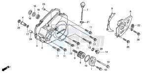 CRF250X drawing L. CRANKCASE COVER