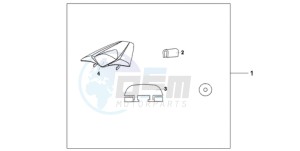 CB1000RA9 UK - (E / ABS MPH) drawing SEAT COWL*GY139M*