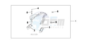 CBF1000TA UK - (E / ABS MKH) drawing RR.CARRIER