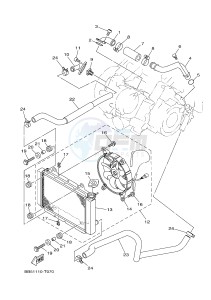 YFM450FWB YFM45KDXJ KODIAK 450 (BJ53) drawing RADIATOR & HOSE