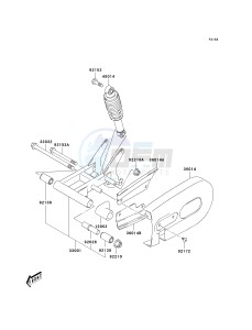 KSF 50 A [KFX50] (A1-A3) [KFX50] drawing REAR SUSPENSION