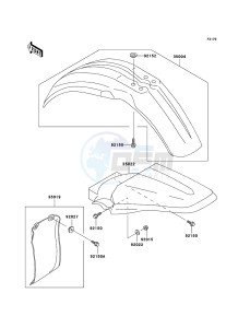 KX85 / KX85 II KX85-B5 EU drawing Fenders