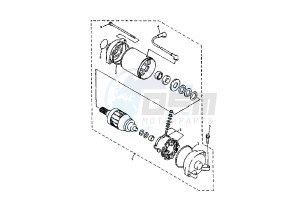 YZF R1 1000 drawing STARTING MOTOR