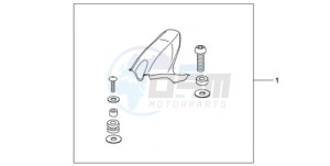 CBR1000RRA France - (F / CMF HRC) drawing CARBON FIBER HUGGER