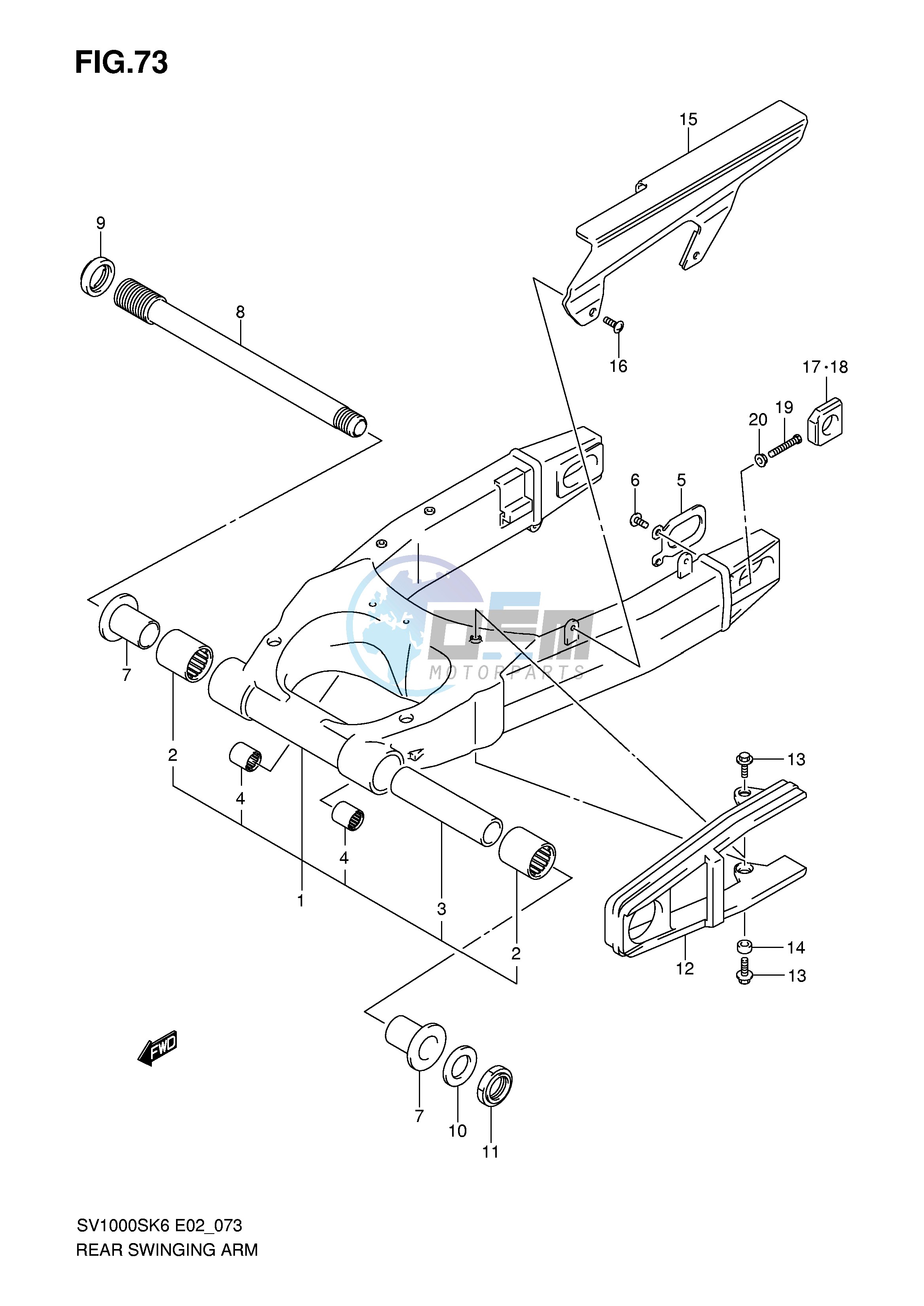 REAR SWINGING ARM