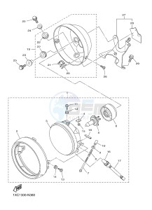 XVS950CU XVS950R ABS XV950 R-SPEC (2DXL) drawing HEADLIGHT